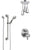 Delta Trinsic Chrome Integrated Diverter Shower System with Dual Thermostatic Control, Ceiling Mount Showerhead, and Grab Bar Hand Shower SS27T8596