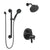 Delta Trinsic Matte Black Finish 17T Shower System with Multi-Setting Wall Showerhead, Hand Shower with Grab Bar, and Integrated Diverter SS27T859BL5