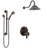 Delta Trinsic Venetian Bronze Integrated Diverter Shower System with Dual Thermostatic Control, Showerhead, and Hand Shower with Grab Bar SS27T859RB11