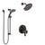 Delta Trinsic Venetian Bronze Shower System with Dual Thermostatic Control Handle, Integrated Diverter, Showerhead, and Temp2O Hand Shower SS27T859RB1