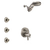 Delta Trinsic Dual Thermostatic Control Stainless Steel Finish Integrated Diverter Shower System, Dual Showerhead, and 3 Body Sprays SS27T859SS11