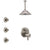 Delta Trinsic Dual Thermostatic Control Stainless Steel Finish Integrated Diverter Shower System, Ceiling Showerhead, and 3 Body Sprays SS27T859SS5