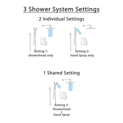 Delta Ara Matte Black Finish Shower System with Integrated Diverter Control, Wall Mount Rain Showerhead, and Hand Shower with Slidebar SS27T867BL4