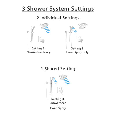 Delta Ara Matte Black Shower System with Integrated Diverter Control, Wall Mount Multi-Setting Showerhead, and Hand Shower with Slidebar SS27T867BL6