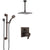 Delta Ara Venetian Bronze Integrated Diverter Shower System with Dual Thermostatic Control, Ceiling Showerhead, and Grab Bar Hand Shower SS27T867RB1