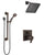 Delta Ara Venetian Bronze Integrated Diverter Shower System with Dual Thermostatic Control, Showerhead, and Hand Shower with Grab Bar SS27T867RB3