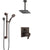 Delta Ara Venetian Bronze Integrated Diverter Shower System with Dual Thermostatic Control, Ceiling Showerhead, and Grab Bar Hand Shower SS27T867RB4