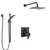 Delta Ara Venetian Bronze Shower System with Dual Thermostatic Control Handle, Integrated Diverter, Showerhead, and Hand Shower SS27T867RB7