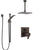 Delta Ara Venetian Bronze Integrated Diverter Shower System with Dual Thermostatic Control, Ceiling Mount Showerhead, and Hand Shower SS27T867RB8