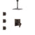 Delta Ara Venetian Bronze Integrated Diverter Shower System with Dual Thermostatic Control, Ceiling Mount Showerhead, and 3 Body Sprays SS27T867RB9