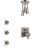 Delta Ara Dual Thermostatic Control Stainless Steel Finish Integrated Diverter Shower System, Ceiling Mount Showerhead, and 3 Body Sprays SS27T867SS10