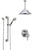 Delta Cassidy Chrome Integrated Diverter Shower System with Dual Thermostatic Control, Ceiling Mount Showerhead, and Grab Bar Hand Shower SS27T89711