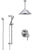 Delta Cassidy Chrome Shower System with Dual Thermostatic Control Handle, Integrated Diverter, Ceiling Mount Showerhead, and Hand Shower SS27T8979