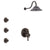 Delta Cassidy Venetian Bronze Shower System with Dual Thermostatic Control Handle, Integrated Diverter, Showerhead, and 3 Body Sprays SS27T897RB10