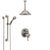 Delta Cassidy Dual Thermostatic Control Stainless Steel Finish Integrated Diverter Shower System, Ceiling Showerhead, Grab Bar Hand Spray SS27T897SS2