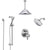 Delta Trinsic Chrome Shower System with Dual Thermostatic Control, Integrated Diverter, Showerhead, Ceiling Showerhead, and Hand Shower SS27T9595