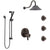 Delta Trinsic Venetian Bronze Dual Thermostatic Control Integrated Diverter Shower System, Showerhead, 3 Body Sprays, and Hand Shower SS27T959RB7