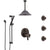 Delta Trinsic Venetian Bronze Dual Thermostatic Control Integrated Diverter Shower System, Ceiling Showerhead, 3 Body Sprays, Hand Spray SS27T959RB9