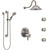 Delta Trinsic Dual Thermostatic Control Stainless Steel Finish Shower System, Showerhead, 3 Body Jets, Grab Bar Hand Spray SS27T959SS2