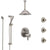Delta Trinsic Dual Thermostatic Control Stainless Steel Finish Shower System, Ceiling Showerhead, 3 Body Jets, Hand Spray SS27T959SS6