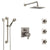 Delta Ara Dual Thermostatic Control Stainless Steel Finish Shower System, Showerhead, 3 Body Jets, Grab Bar Hand Spray SS27T967SS10