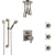 Delta Ara Dual Thermostatic Control Stainless Steel Finish Shower System, Ceiling Showerhead, 3 Body Jets, Grab Bar Hand Spray SS27T967SS7