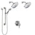 Delta Cassidy Chrome Shower System with Dual Thermostatic Control, Integrated Diverter, 2 Showerheads, and Hand Shower with Grab Bar SS27T99712