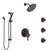 Delta Cassidy Venetian Bronze Dual Thermostatic Control Integrated Diverter Shower System, Showerhead, 3 Body Sprays, and Hand Shower SS27T997RB12