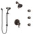 Delta Cassidy Venetian Bronze Dual Thermostatic Control Integrated Diverter Shower System, Showerhead, 3 Body Sprays, and Hand Shower SS27T997RB2