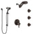Delta Cassidy Venetian Bronze Dual Thermostatic Control Integrated Diverter Shower System, Dual Showerhead, 3 Body Sprays, and Hand Shower SS27T997RB3