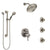 Delta Cassidy Dual Thermostatic Control Stainless Steel Finish Shower System, Showerhead, 3 Body Jets, Grab Bar Hand Spray SS27T997SS11