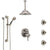 Delta Cassidy Dual Thermostatic Control Stainless Steel Finish Shower System, Ceiling Showerhead, 3 Body Jets, Grab Bar Hand Spray SS27T997SS3