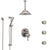 Delta Cassidy Dual Thermostatic Control Stainless Steel Finish Shower System, Ceiling Showerhead, 3 Body Jets, Hand Spray SS27T997SS5