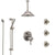 Delta Cassidy Dual Thermostatic Control Stainless Steel Finish Shower System, Ceiling Showerhead, 3 Body Jets, Hand Spray SS27T997SS6