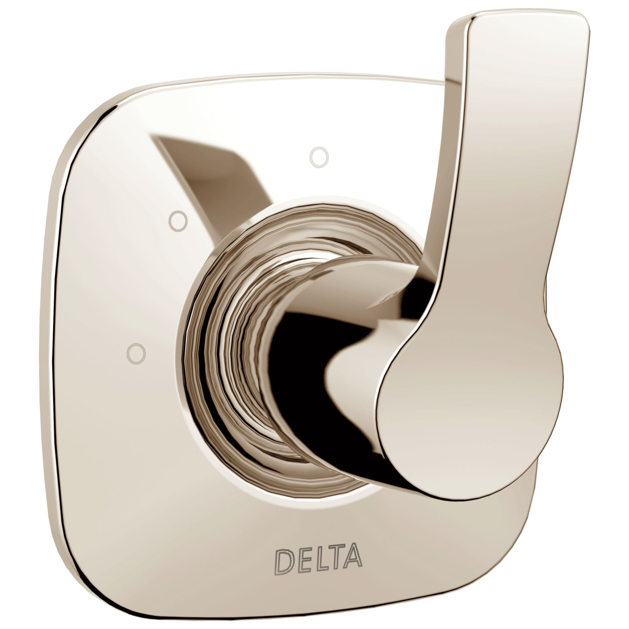 Delta Tesla Collection Polished Nickel Finish Modern 3-Setting 2-Port Single Handle Shower Diverter Includes Rough-in Valve D2060V