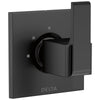 Delta Ara Collection Matte Black Finish 3-Setting 2-Port Square Shower System Diverter Trim Kit (Requires Rough-in Valve) DT11867BL