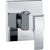 Delta Ara Modern Square Chrome Finish Single Handle 3-Setting 2-Port Shower Diverter Fixture INCLUDES Rough-in Valve D1294V