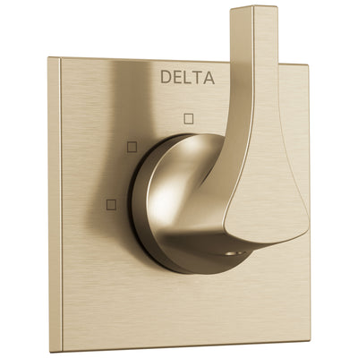 Delta Zura Champagne Bronze Finish 3-Setting 2 Outlet Port Shower Diverter Includes Lever Handle and Rough-in Valve D3578V