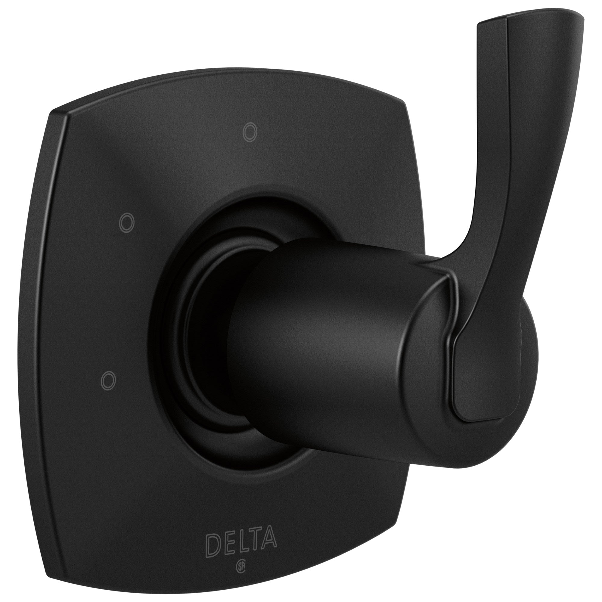 Delta Stryke Matte Black Finish Three Function 2-Port Shower Diverter Trim Kit (Requires Valve) DT11876BL