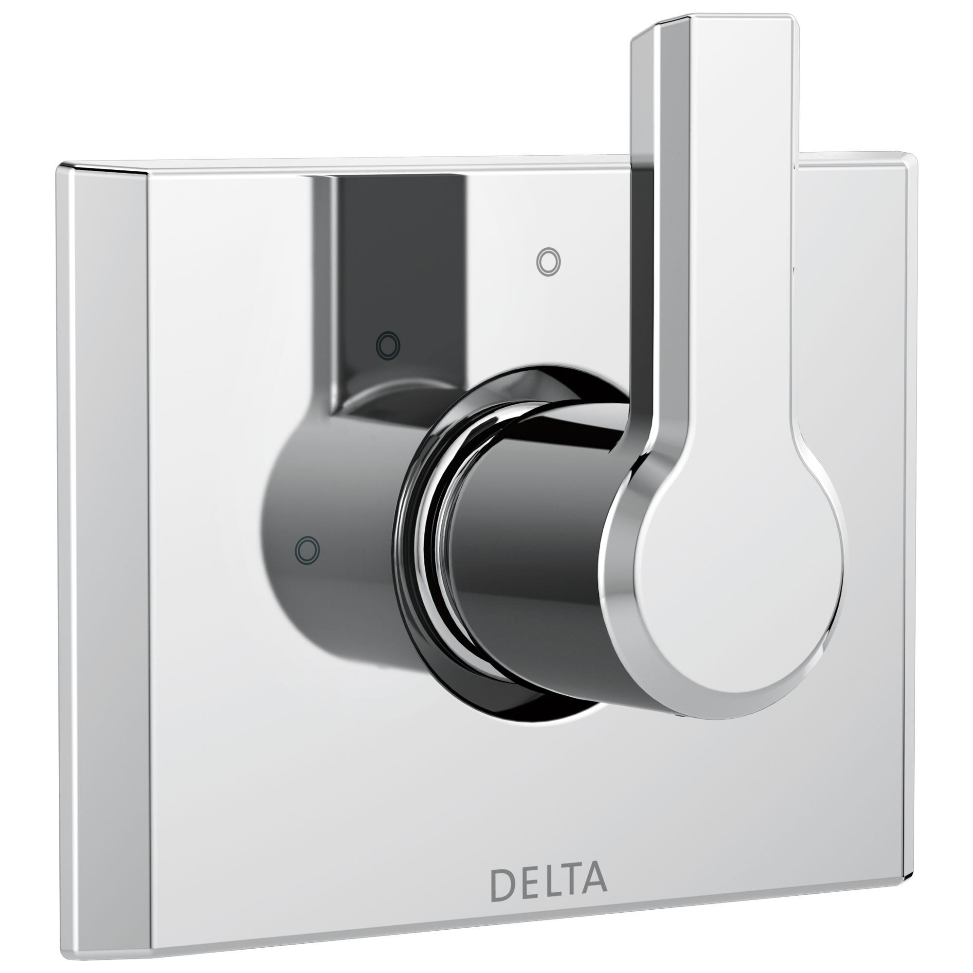 Delta Pivotal Modern Chrome Finish 3-Setting 2 Outlet Port Shower System Diverter Includes Lever Handle and Rough-in Valve D3573V