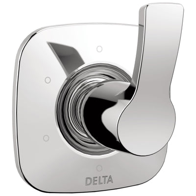 Delta Tesla Collection Chrome Finish 6-Setting 3-Port Modern Single Handle Shower Diverter Includes Rough-in Valve D2055V