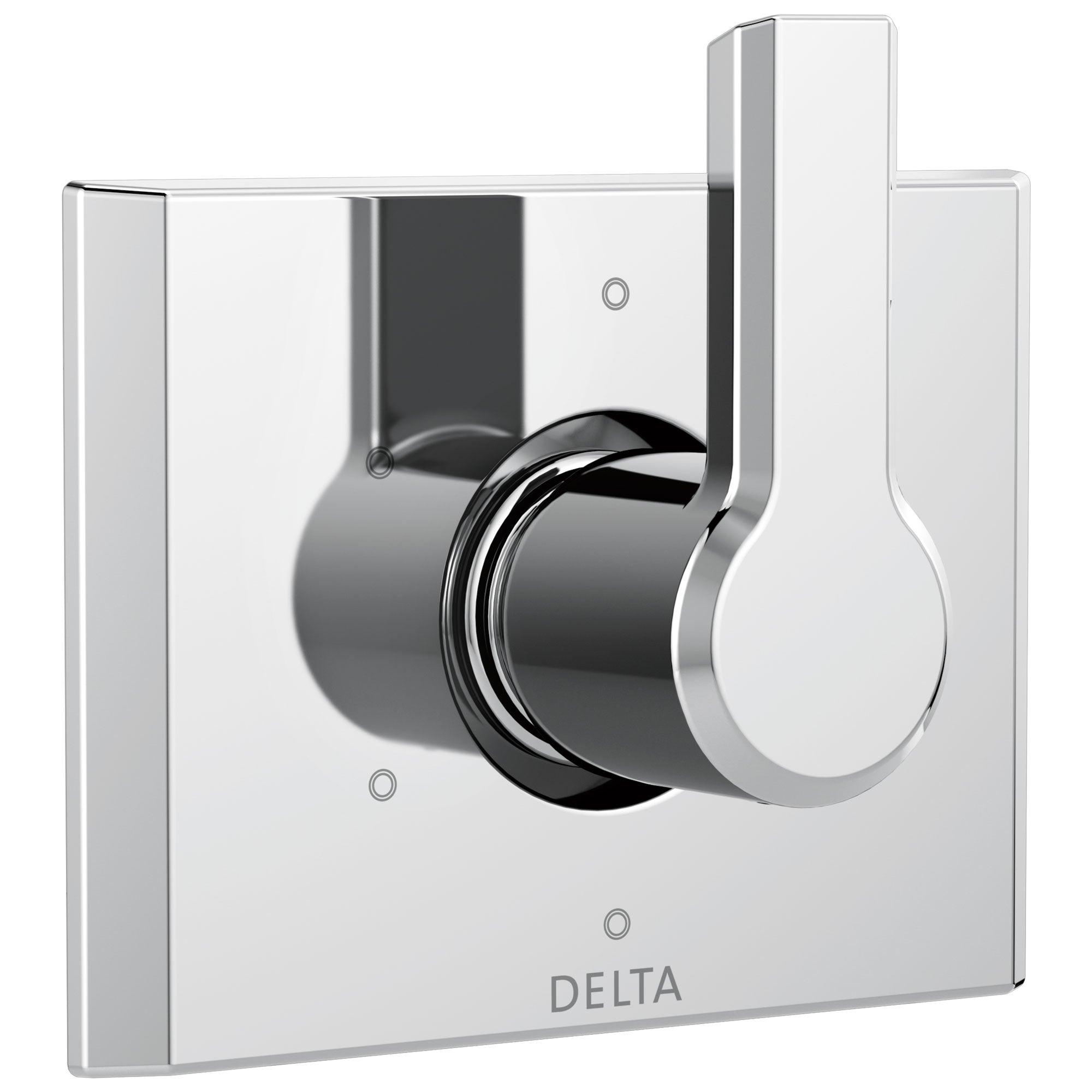 Delta Pivotal Modern Chrome Finish 6-Setting 3 Outlet Port Shower System Diverter Includes Lever Handle and Rough-in Valve D3562V