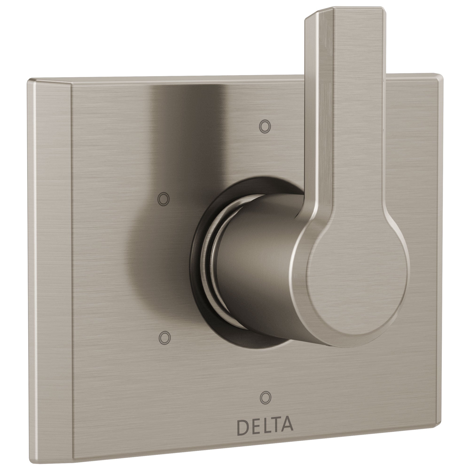 Delta Pivotal Modern Stainless Steel Finish 6-Setting 3 Outlet Port Shower System Diverter Includes Lever Handle and Rough-in Valve D3559V