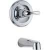 Delta Classic Chrome Single Handle Tub Only Faucet with Rough-in Valve D207V