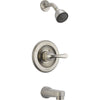 Delta Classic Stainless Steel Finish Tub and Shower Faucet with Valve D302V