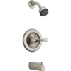 Delta Classic Stainless Steel Finish Tub and Shower Combo Faucet Trim 555882