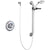 Delta Core Chrome Shower with Handheld Spray and Grab Bar Includes Valve D972V