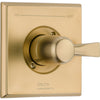 Delta Dryden Champagne Bronze Single Handle Shower Control Includes Valve D050V