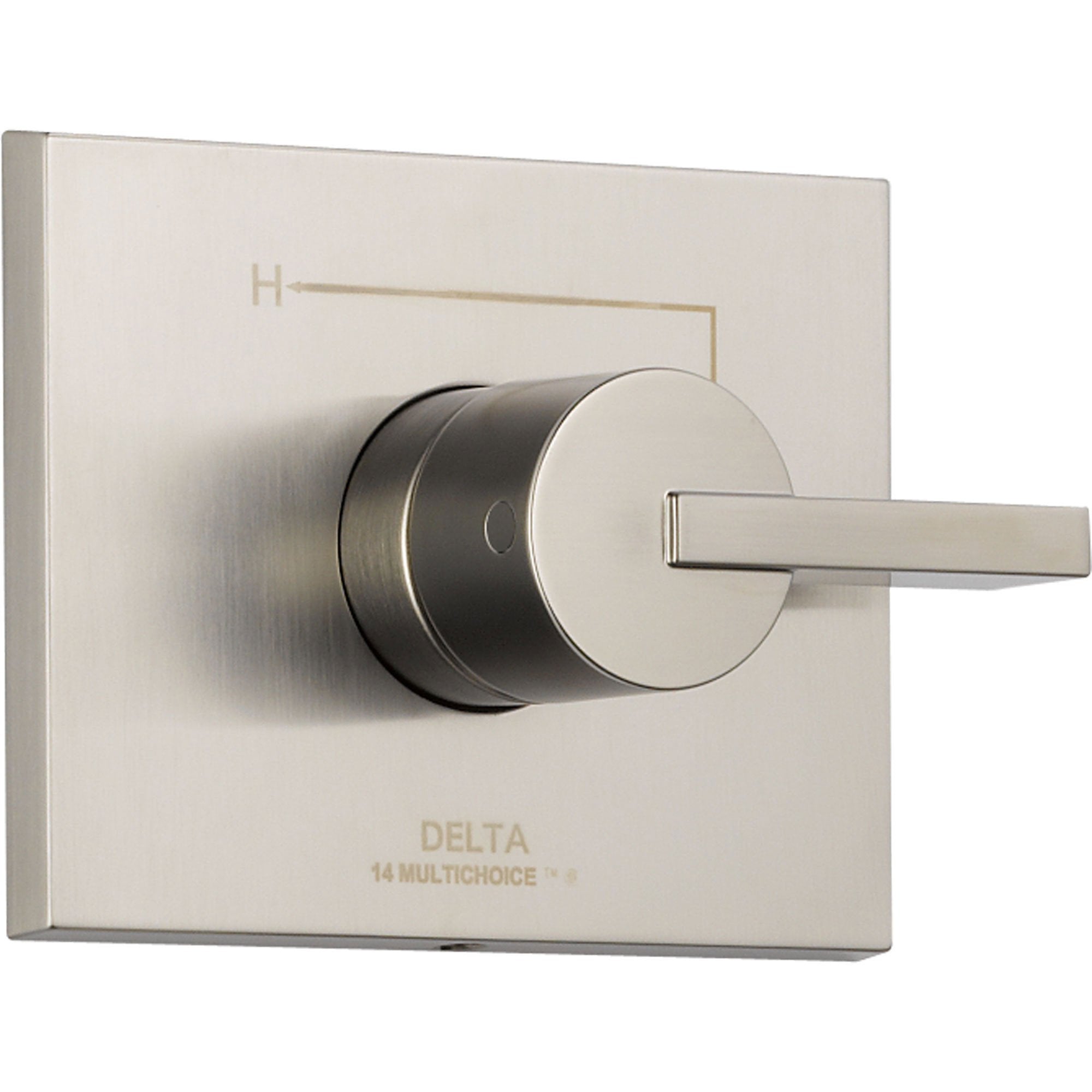 Delta Vero Stainless Steel Finish Single Handle Shower Control with Valve D019V