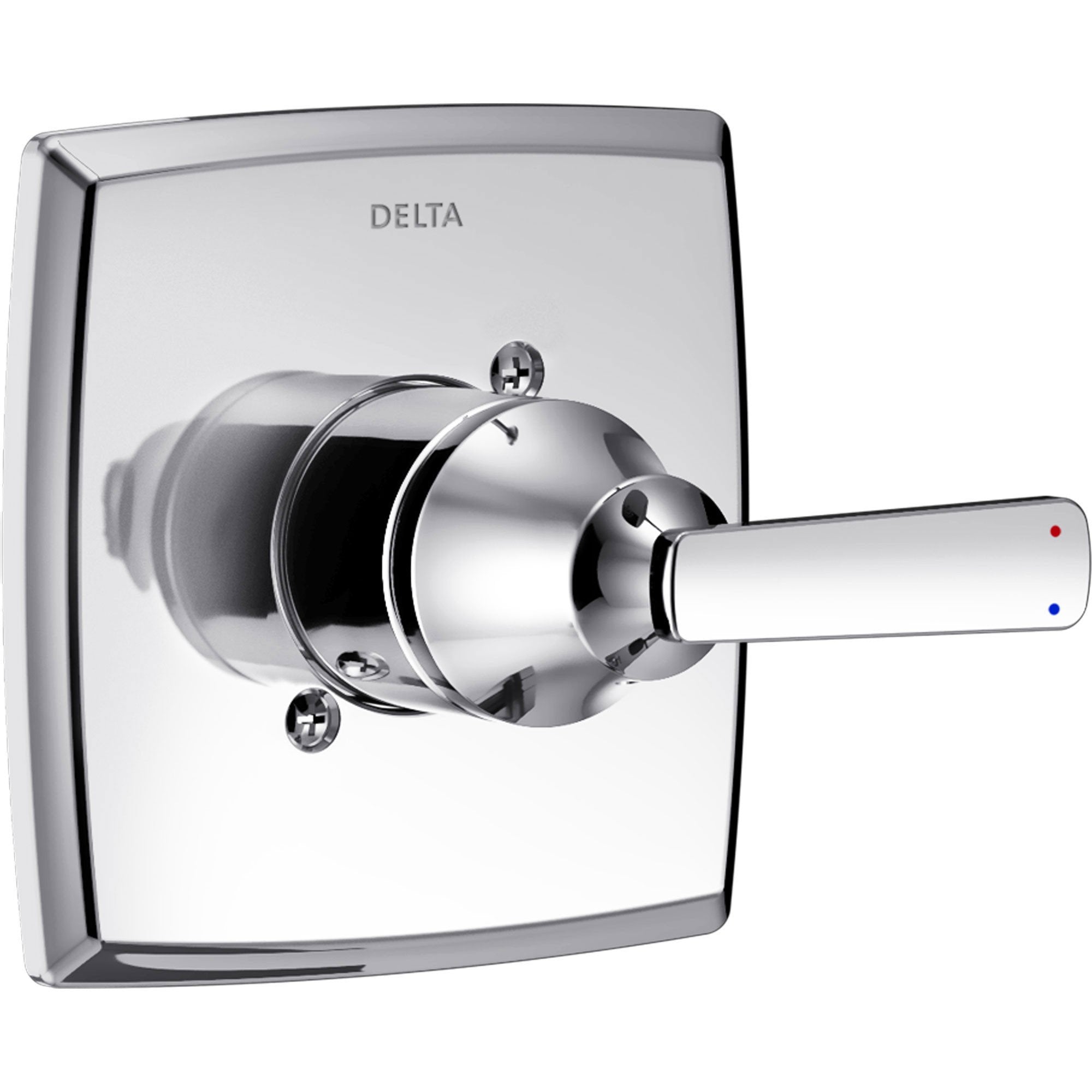 Delta Ashlyn 14 Series Modern Chrome Finish Single Handle Pressure Balanced Shower Faucet Control INCLUDES Rough-in Valve with Stops D1261V